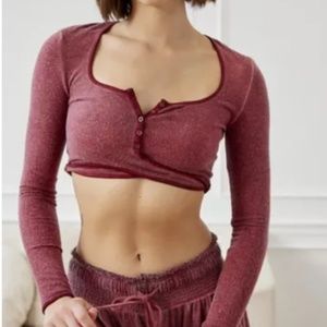 Out From Under Cora Henley Wrap Top